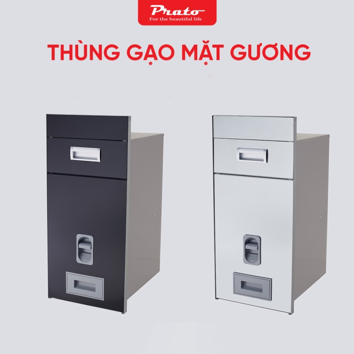 Thùng gạo mặt gương Prato PT-TG300
